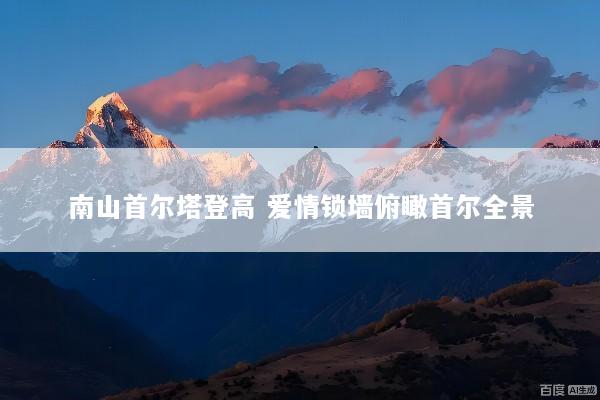 南山首尔塔登高 爱情锁墙俯瞰首尔全景