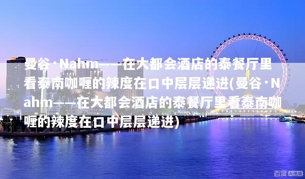 曼谷·Nahm——在大都会酒店的泰餐厅里看泰南咖喱的辣度在口中层层递进(曼谷·Nahm——在大都会酒店的泰餐厅里看泰南咖喱的辣度在口中层层递进)