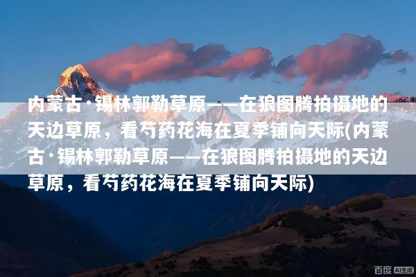 内蒙古·锡林郭勒草原——在狼图腾拍摄地的天边草原，看芍药花海在夏季铺向天际(内蒙古·锡林郭勒草原——在狼图腾拍摄地的天边草原，看芍药花海在夏季铺向天际)