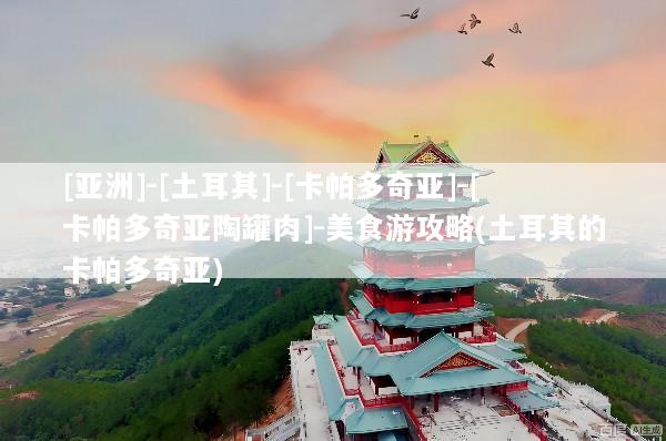 [亚洲]-[土耳其]-[卡帕多奇亚]-[卡帕多奇亚陶罐肉]-美食游攻略(土耳其的卡帕多奇亚)